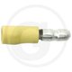 Cosses rondes isolées Ø 6 mm, jaune, pour câbles de 4 à 6 mm²