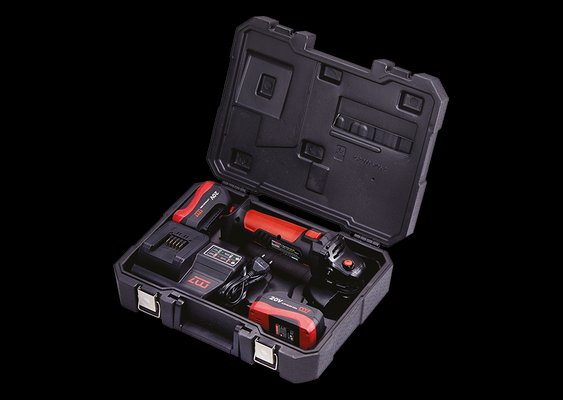 OUTILLAGE PLS* - ELECTROPORTATIF* - M7 - Disqueuse d'angle 20V avec chargeur et 2 batteries 5Ah King Tony