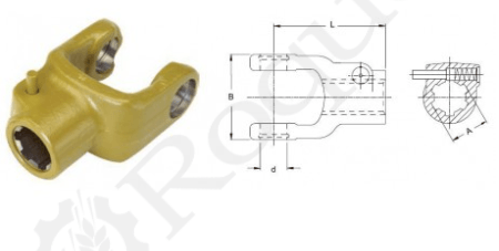 PNEUMATIQUE - ACCESSOIRE - MACHOIRE 6 CANELURES