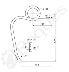 OUTILS A DENTS - DENT - DENT 35X35 D. GRAND DEGAGEMENT ( 620 ) / EUROZAPPA