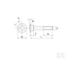 Pièces - KRAMP MOTOCULTURE - Vis TRCC M10x30 8.8