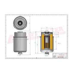 PIECES TRACTEUR PAG* - FILTRATION* - FILTRE GASOIL MF