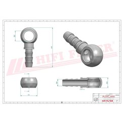 PIECES TRACTEUR PAG* - CONCURENCEE* - BANJO 12MM/8MM