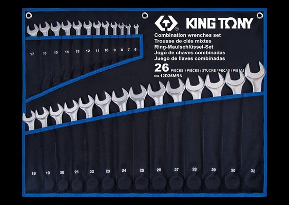 OUTILLAGE PLS* - OUTILLAGE A MAIN* - Trousse de 26 clés mixtes légères 6 à 32mm King Tony