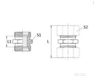 PIECES UNIVERSELLE PAG* - HYDRAULIQUE* - Union double 10L