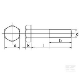 PIECES UNIVERSELLE PAG* - VISSERIE* - Boulon M14x1,5x50 10.9 noir