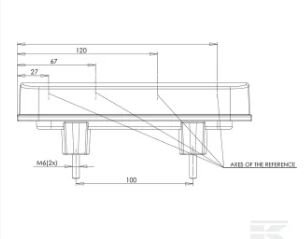 PIECES UNIVERSELLE PAG* - ELECTRICITE* - Feu arrière LED rectangle univ