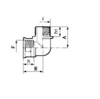PIECES TECHNIQUES AGRI PAG* - PULVERISATION* - Coude 90° fem./mâle 1 1/2"