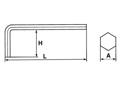 OUTILLAGE PLS* - OUTILLAGE A MAIN* - CLE MALE LONGUE 8MM