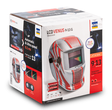 OUTILLAGE PLS* - CONSOMMABLE - MASQUE DE SOUDAGE VENUS 3/9-13G RED TRUE COLOR