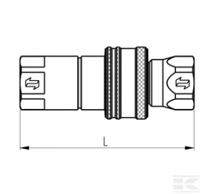 PIECES UNIVERSELLE PAG* - HYDRAULIQUE* - Coupleur à clapet mâle 3/8 BSP