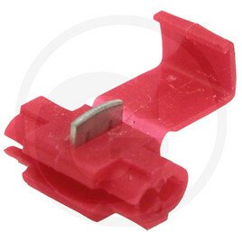 ELECTRICITE ECLAIRAGE PLS* - ELECTRICITE ECLAIRAGE* - Cosses dérivation isol. rouge, pour câbles de 0,4 à 0,75 mm²