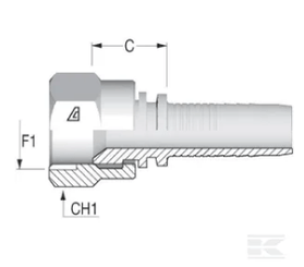 PIECES UNIVERSELLE PAG* - HYDRAULIQUE* - Raccord à sertir DN10-7/8 JIC