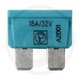 Fusibles enfichables plat 15A DIN 72 581, bleu