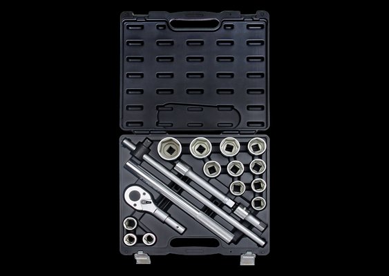 OUTILLAGE PLS* - OUTILLAGE A MAIN* - Coffret de douilles et accessoires 3/4" métriques - 17 pièces King Tony