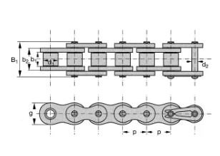 PIECES UNIVERSELLE PAG* - TRANSM CARDAN BOITIER* - CHAINE 08B1 Le M