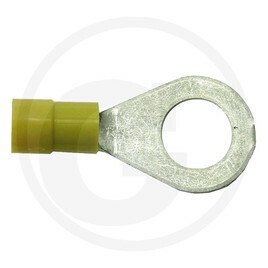 ELECTRICITE ECLAIRAGE PLS* - ELECTRICITE ECLAIRAGE* - Cosses à oeillet isolées jaune, M6, pour câbles de 4,0 - 6,0 mm²