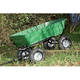 CHARIOT DE JARDIN AVEC BAC VERT EN PLASTIQUE BASCULANT - 75 LITRES - 250 KG MAX