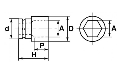 OUTILLAGE PLS* - OUTILLAGE A MAIN* - DOUILLE CHOCS 3/4 21MM