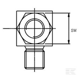 PIECES UNIVERSELLE PAG* - HYDRAULIQUE* - Raccord coude male BSP 3/8