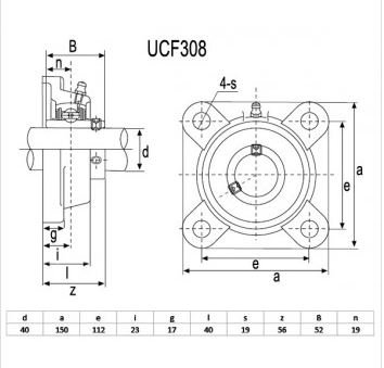 PIECES UNIVERSELLE PAG* - ROULEMENT* - PALIER 4T D.25