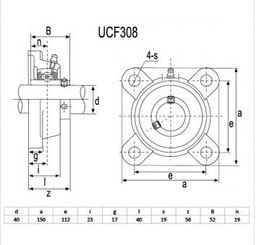 PIECES UNIVERSELLE PAG* - ROULEMENT* - PALIER 4T D.25