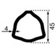 TUBE INT.TRIANG.45x4 LE CM
