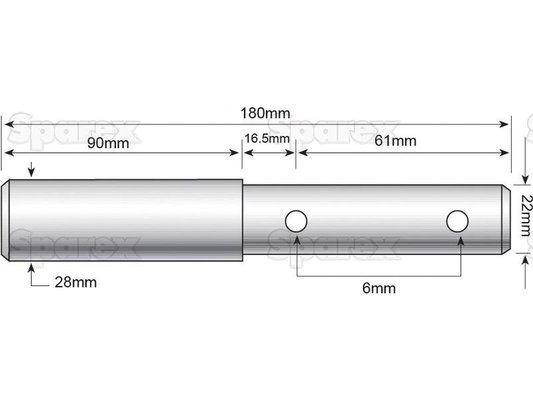 PNEUMATIQUE - ACCESSOIRE - Axe double 22/28mm (Vicon,PZ,.