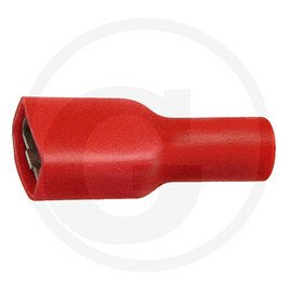 ELECTRICITE ECLAIRAGE PLS* - ELECTRICITE ECLAIRAGE* - Cosses baïonnettes isol. rouge, 6,3 x 0,8 mm, pour câbles de 0,5 à 1,0 mm²