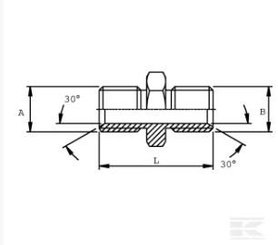 PIECES UNIVERSELLE PAG* - HYDRAULIQUE* - Adaptateur double M/M-BSP 1/4