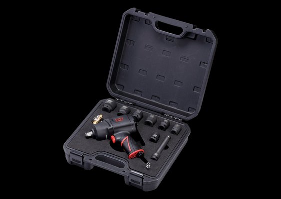 OUTILLAGE PLS* - PNEUMATIQUE* - M7 - Coffret de clé à chocs 1/2" NC4255QA et accessoires King Tony
