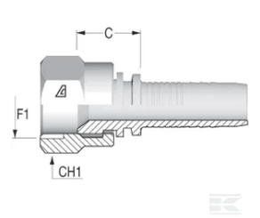 PIECES UNIVERSELLE PAG* - HYDRAULIQUE* - Raccord à sertir DN10-9/16 JIC