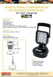 ELECTRICITE ECLAIRAGE PLS* - ELECTRICITE ECLAIRAGE* - PHARE DE TRAVAIL RECHARGEABLE 