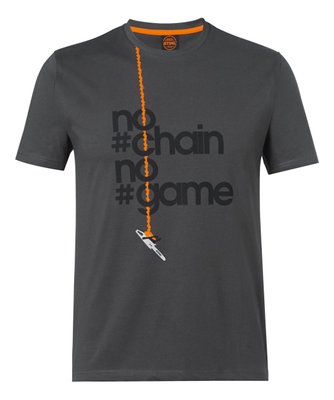 VETEMENTS EPI PLS* - STANDARD* - T-shirt SZ L "no chain" gris foncé