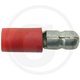 Cosses rondes isolées Ø 4 mm, rouge, pour câbles de 0,5 à 1,0 mm²