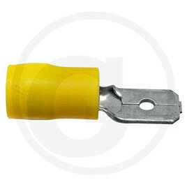 ELECTRICITE ECLAIRAGE PLS* - ELECTRICITE ECLAIRAGE* - Cosses plates isolées jaune, 6,3 x 0,8 mm, pour câbles de 4,0 à 6,0 mm²
