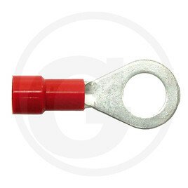 ELECTRICITE ECLAIRAGE PLS* - ELECTRICITE ECLAIRAGE* - Cosses à oeillet isolées rouge, M8, pour câbles de 0,5 à 1,0 mm²