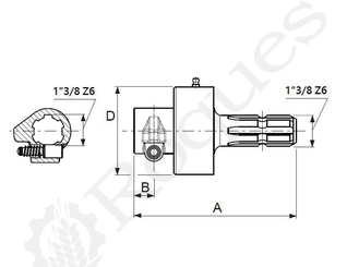 Pièces - TRANSMISSION CARDAN - ROUE LIBRE M/F 1"3/8Z6
