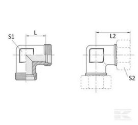 PIECES UNIVERSELLE PAG* - HYDRAULIQUE* - Coude égal nu Ø13