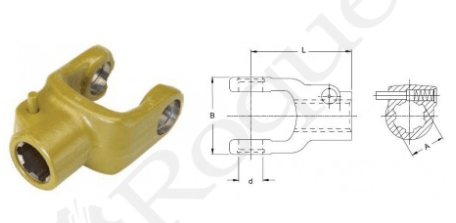 PNEUMATIQUE - ACCESSOIRE - MACHOIRE 1.3/8 6 CANNEL.