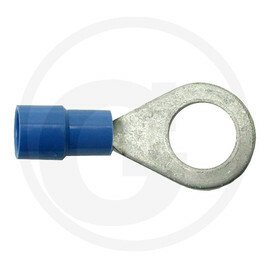 ELECTRICITE ECLAIRAGE PLS* - ELECTRICITE ECLAIRAGE* - Cosses à oeillet isolées bleu, M6, pour câbles de 1,5 à 2,5 mm²
