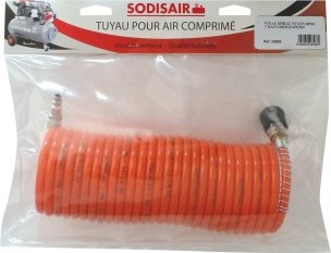 OUTILLAGE PLS* - OUTILLAGE A MAIN* - Tuyau spirale nylon pour air comprimé + raccords rapides