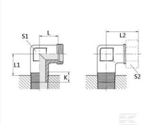 PIECES UNIVERSELLE PAG* - HYDRAULIQUE* - Coude mâle Ø13/15x21CONU