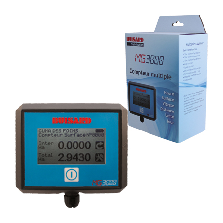 Compteur Buisard MGPS Vitesse, distance, surface