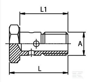 PIECES UNIVERSELLE PAG* - HYDRAULIQUE* - Boulon banjo M14