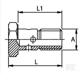 PIECES UNIVERSELLE PAG* - HYDRAULIQUE* - Boulon banjo M14
