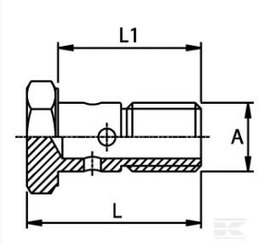 PIECES UNIVERSELLE PAG* - HYDRAULIQUE* - Boulon banjo M22