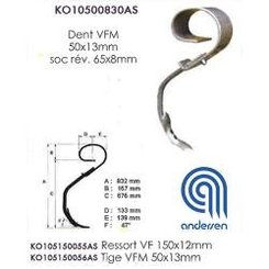 Materiels - KRAMP - Dent vibroflex GD VFM soc 65X8 Kong