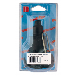 ELECTRICITE ECLAIRAGE PLS* - ELECTRICITE ECLAIRAGE* - PRISE FEMELLE PLASTIQUE 7 PLOTS 12V S/BLISTER