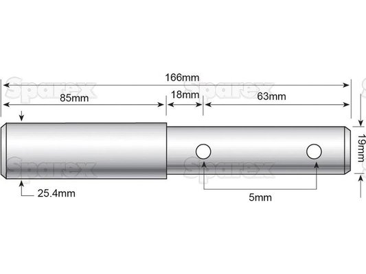 PNEUMATIQUE - ACCESSOIRE - Axe double 19/25mm, usage mult